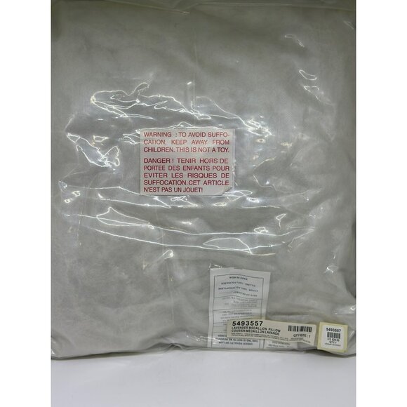 Bombay Lavender Medallion 16″ Decorative Throw Pillow – Floral Accent Cushion - Picture 7 of 9